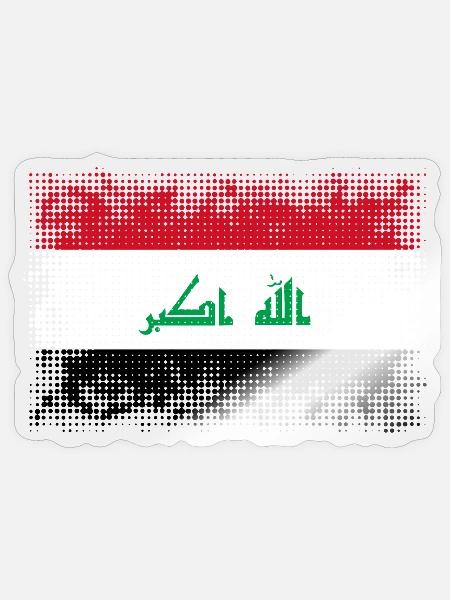 Irak - Sticker Größe S (10 x 10 cm) - Transparent glänzend