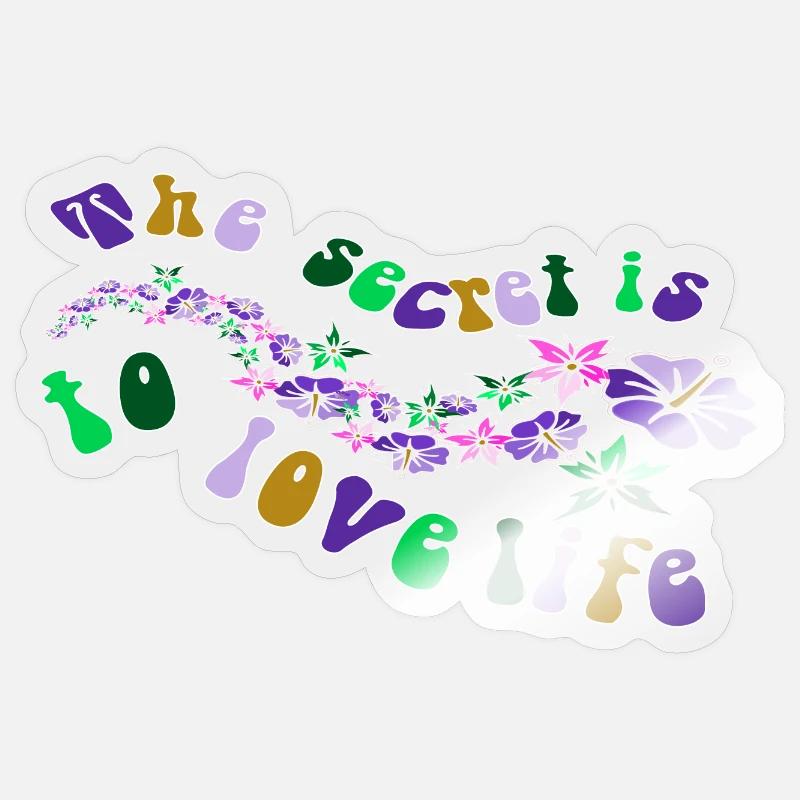 Tiara Blume - Sticker Größe S (10 x 10 cm) - Transparent glänzend