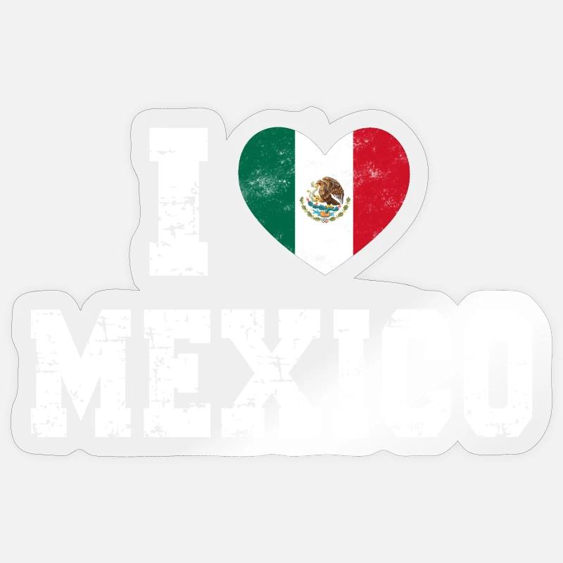 Mexiko - Sticker Größe S (10 x 10 cm) - Transparent glänzend