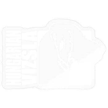 Hungarian Vizsla Wirehaired Profile Dogs Wilsigns - Sticker size S (10 x 10 cm) - transparent glossy - Front