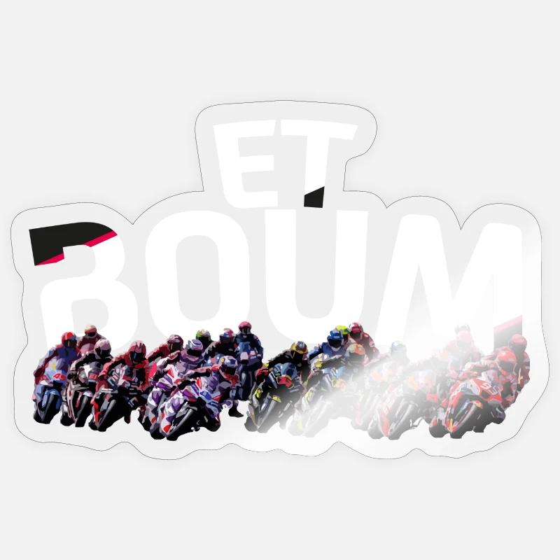 ET BOUM  - Sticker taille S (10 x 10 cm) - brillant transparent