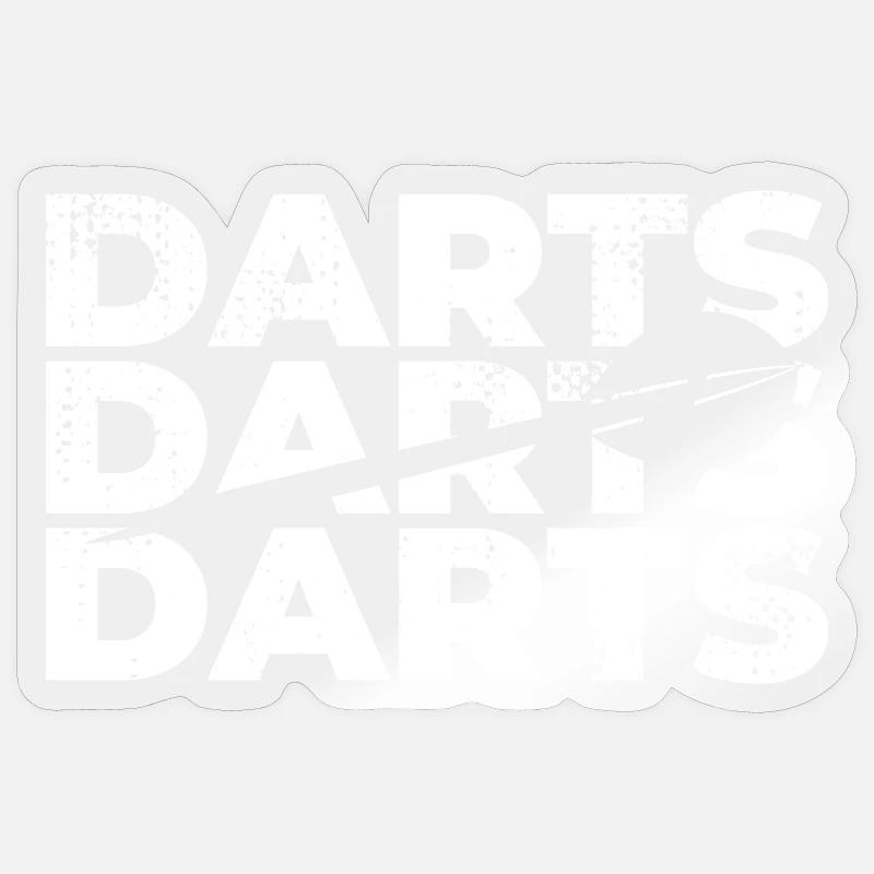 Dart - Sticker Größe S (10 x 10 cm) - Transparent glänzend