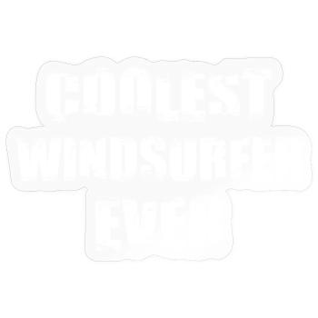 Coolest Windsurfer Ever - Sticker size S (10 x 10 cm) - transparent glossy - Front