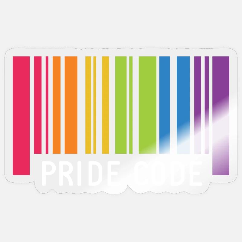 LGBT Pride Monat - Pride Code Sticker Größe S (10 x 10 cm)