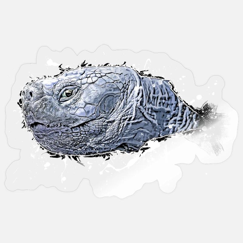 Turtle - Sticker size S (10 x 10 cm) - transparent glossy