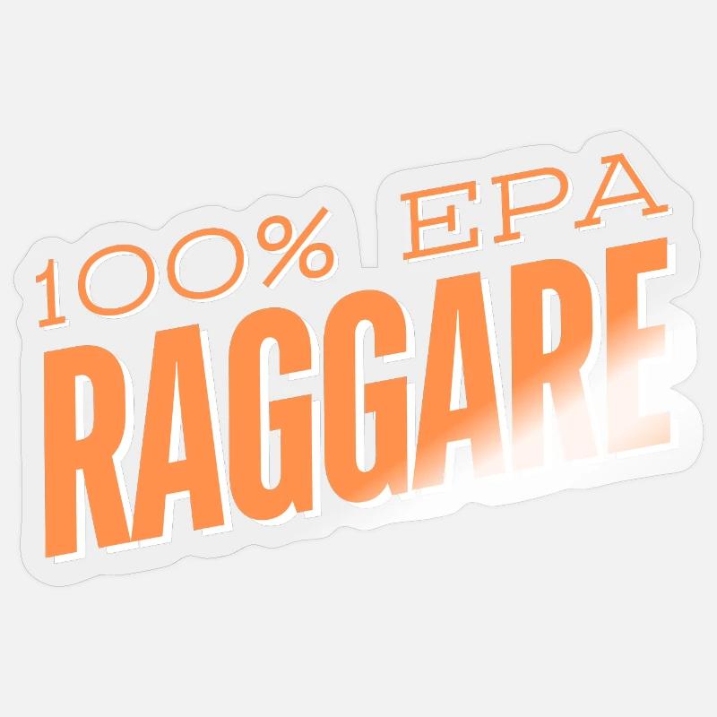 100% EPA Ragger - Sticker size S (10 x 10 cm) - transparent glossy