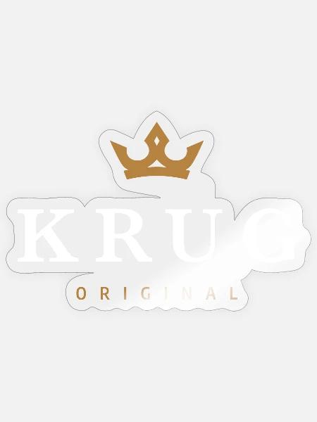 Krug Original Familienlogo - Sticker Größe S (10 x 10 cm) - Transparent glänzend