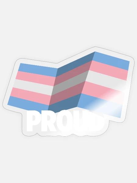 PROUD 2025 Trans - Sticker Größe S (10 x 10 cm) - Transparent glänzend