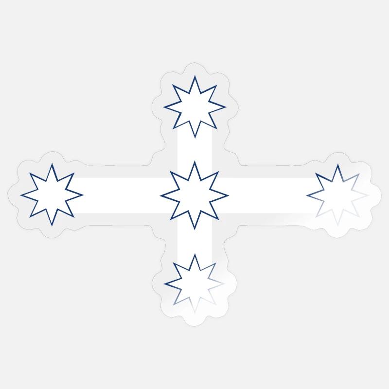 Drapeau australien Eureka Sticker taille S (10 x 10 cm)