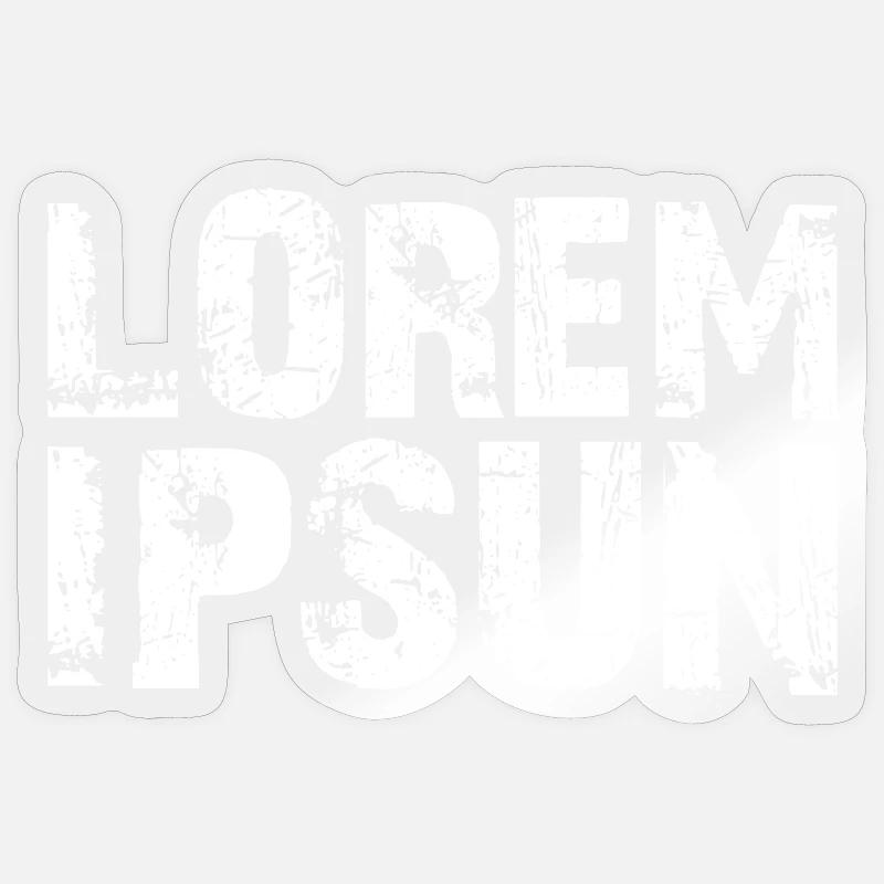 LOREM_IPSUN - Sticker size S (10 x 10 cm) - transparent glossy