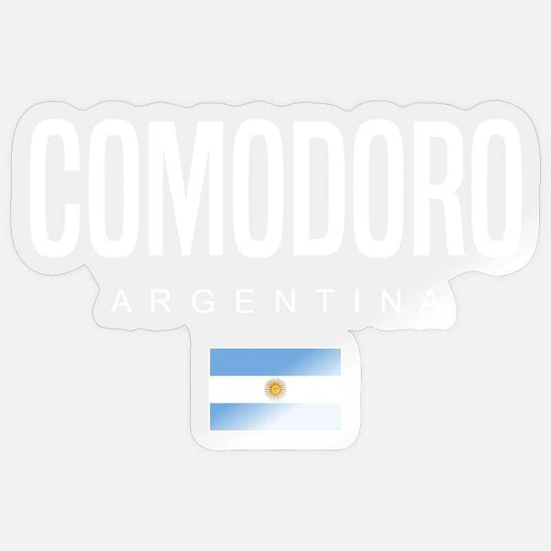 Comodoro Argentina Argentinian - Sticker size S (10 x 10 cm) - transparent glossy
