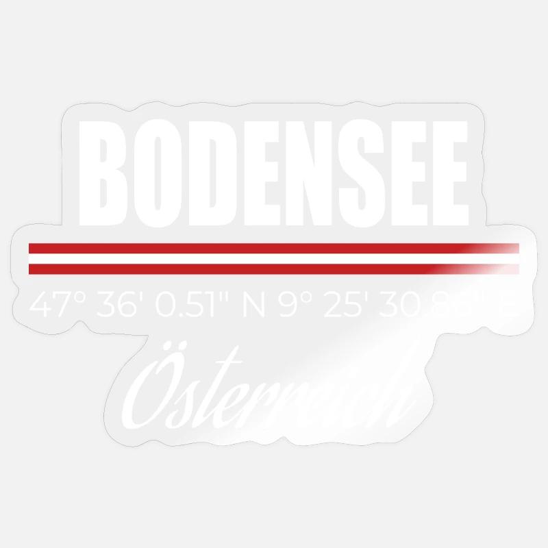 Lac de Constance Sticker taille S (10 x 10 cm)