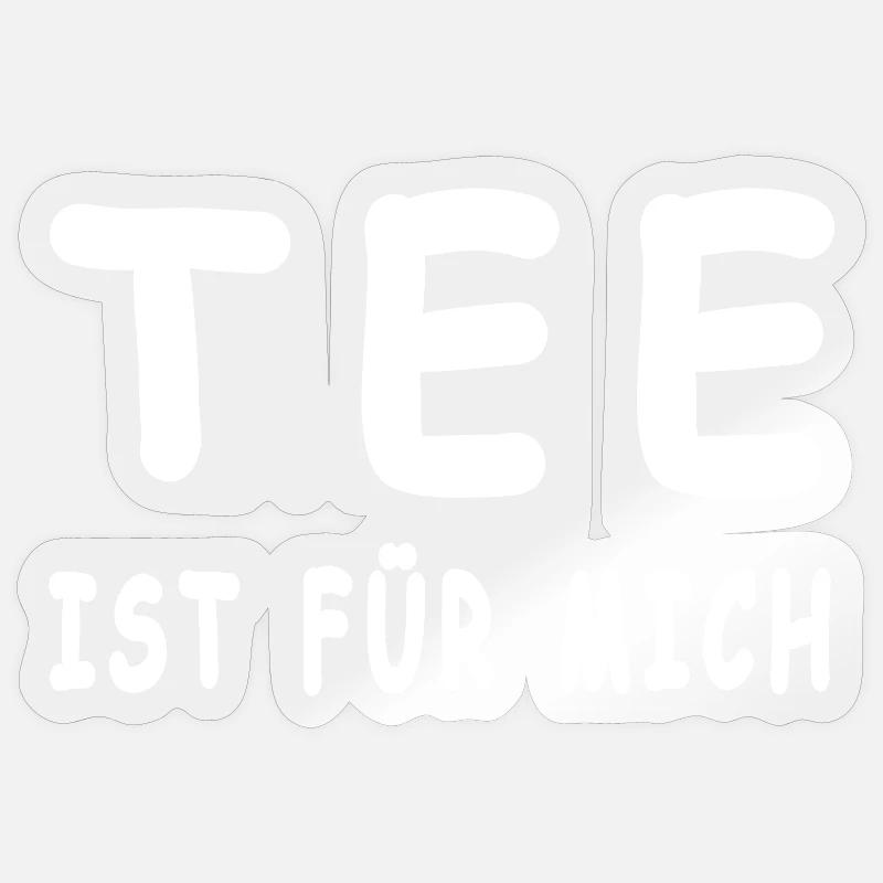 Tea - Sticker size S (10 x 10 cm) - transparent glossy