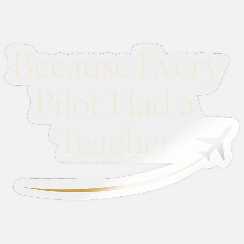 Flight Instructor Cfi Pilot Aviation Instructor Sticker size S (10 x 10 cm)
