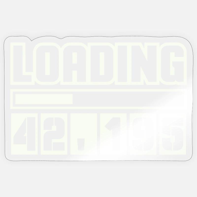 Loading 42,195 Marathon Sticker Größe S (10 x 10 cm)
