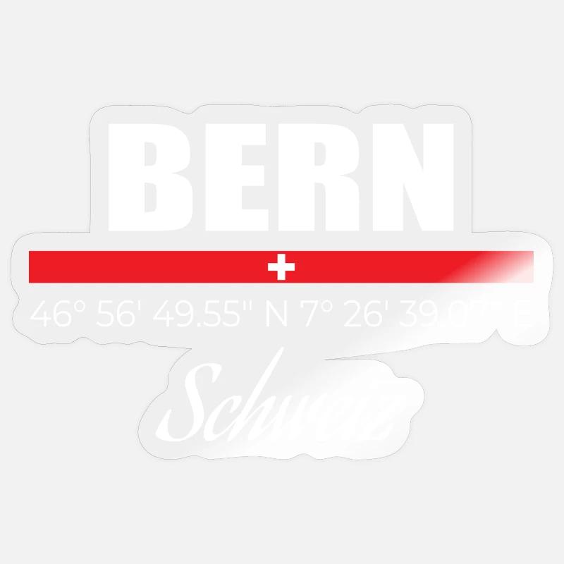 Bern - Sticker Größe S (10 x 10 cm) - Transparent glänzend