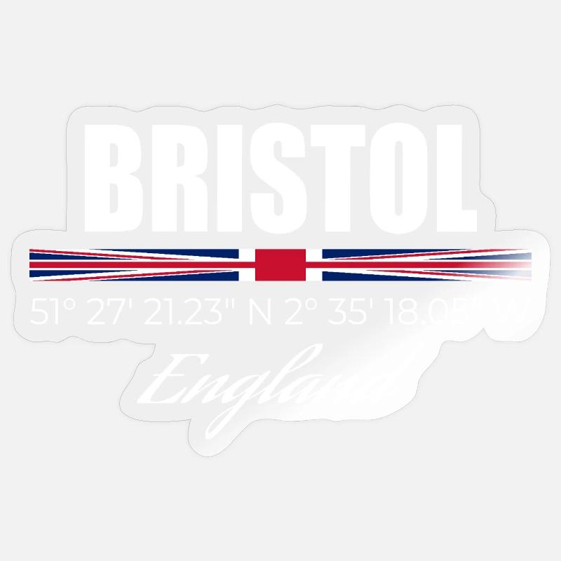 Bristol - Sticker Größe S (10 x 10 cm) - Transparent glänzend