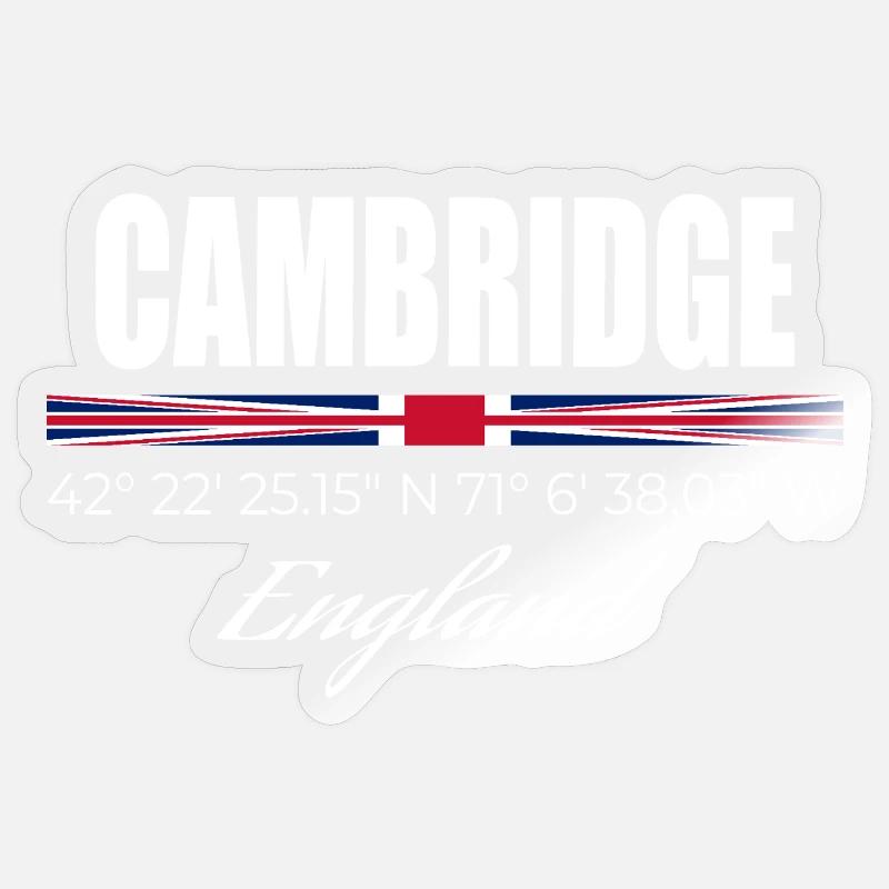 Cambridge - Sticker size S (10 x 10 cm) - transparent glossy
