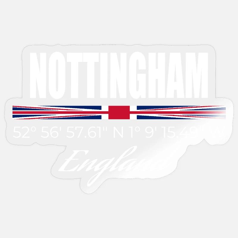 Nottingham - Sticker size S (10 x 10 cm) - transparent glossy