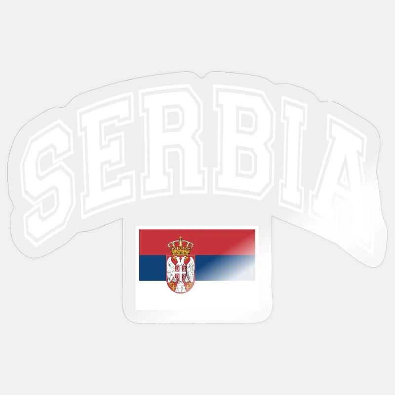 Serbie Sticker taille S (10 x 10 cm)