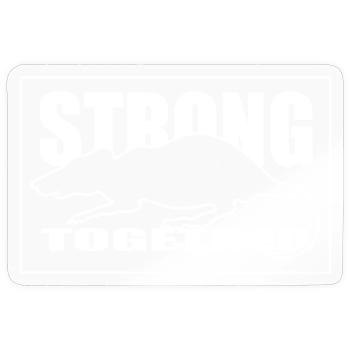 Unity Rodent Silhouette Graphic Tee white - Sticker size S (10 x 10 cm) - transparent glossy - Front