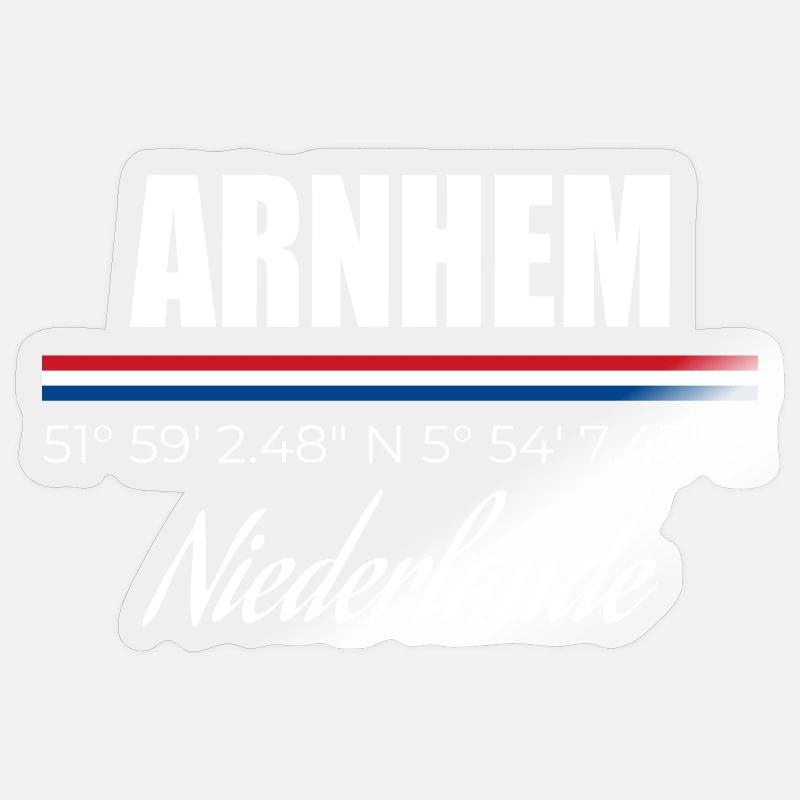 Arnhem - Sticker size S (10 x 10 cm) - transparent glossy