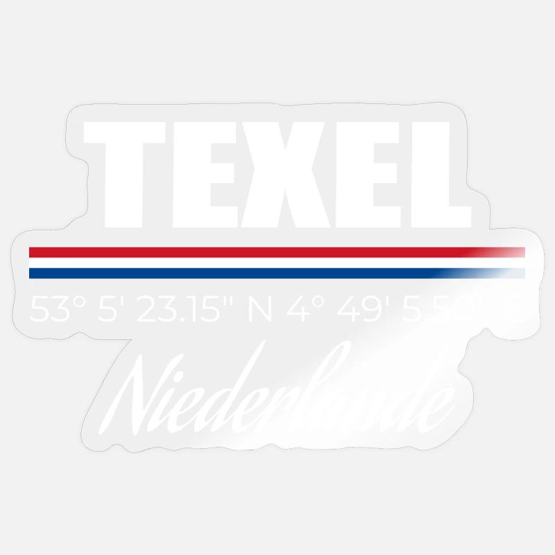 Texel - Sticker taille S (10 x 10 cm) - brillant transparent