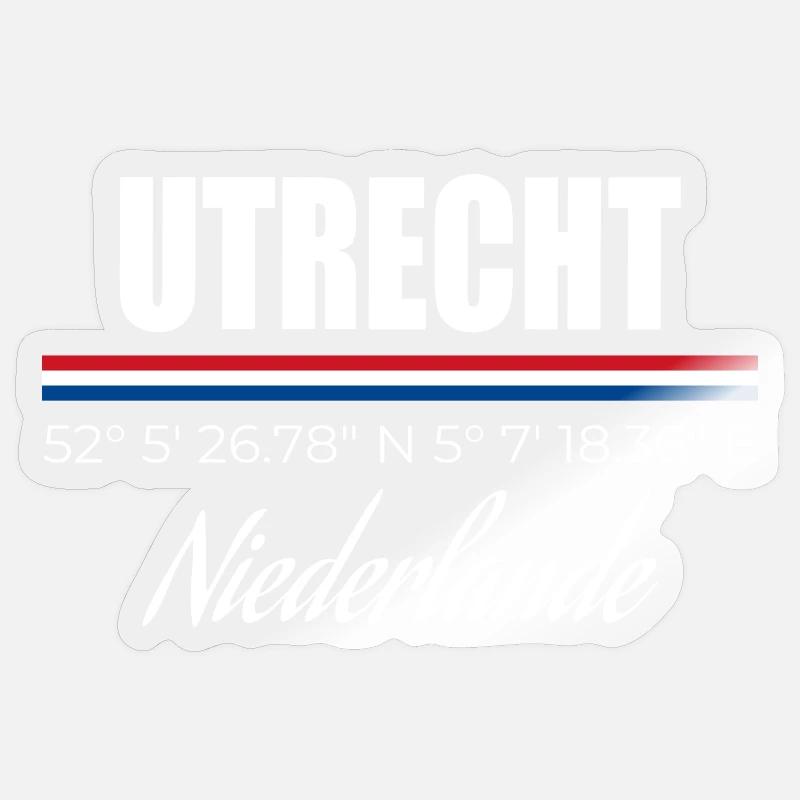 Utrecht - Sticker size S (10 x 10 cm) - transparent glossy