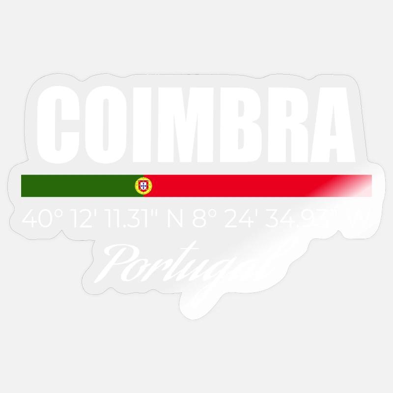 Coimbra - Sticker size S (10 x 10 cm) - transparent glossy