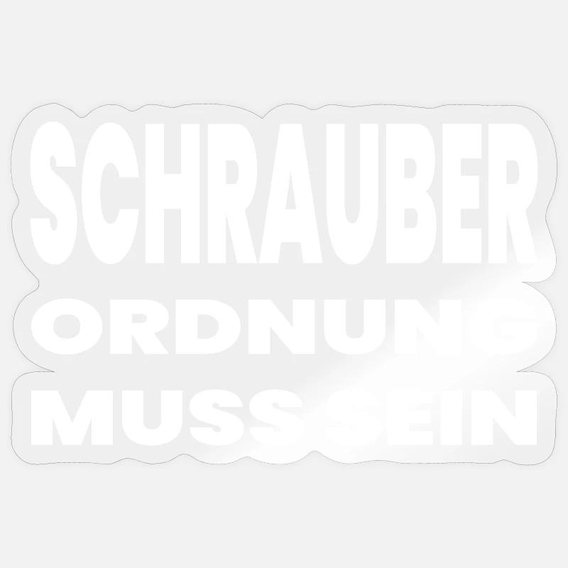 Screwdriver - Sticker size S (10 x 10 cm) - transparent glossy