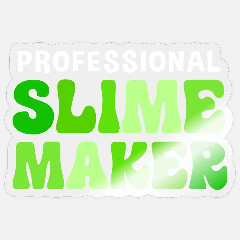 Slime visqueux Slime - Sticker taille S (10 x 10 cm) - brillant transparent