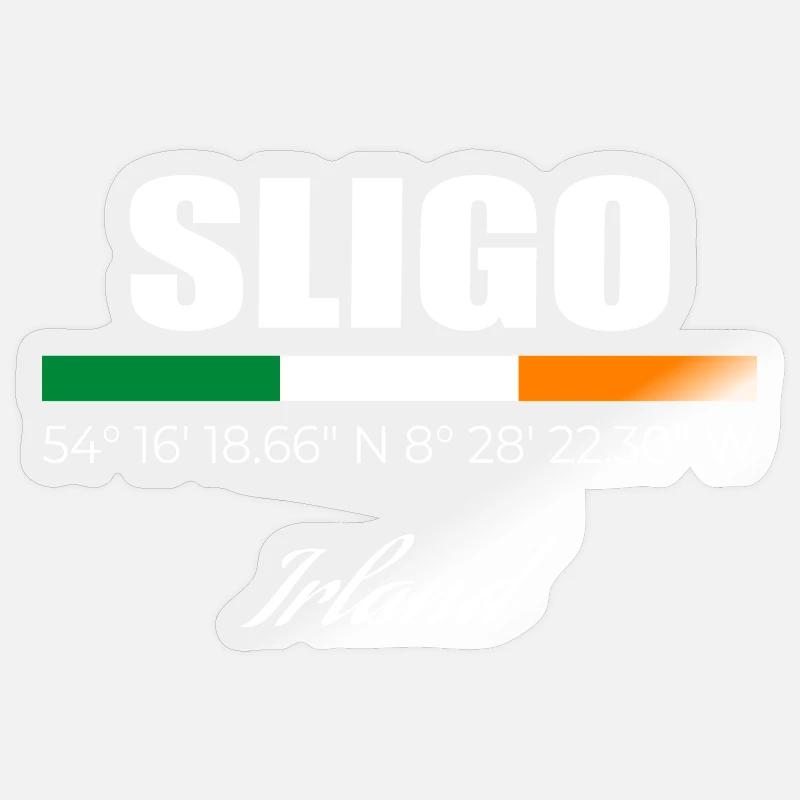 Sligo - Sticker Größe S (10 x 10 cm) - Transparent glänzend