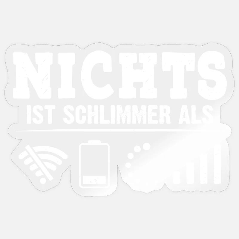 Coder NICHTS IST SCHLIMMER ALS LUSTIG Sticker Größe S (10 x 10 cm)