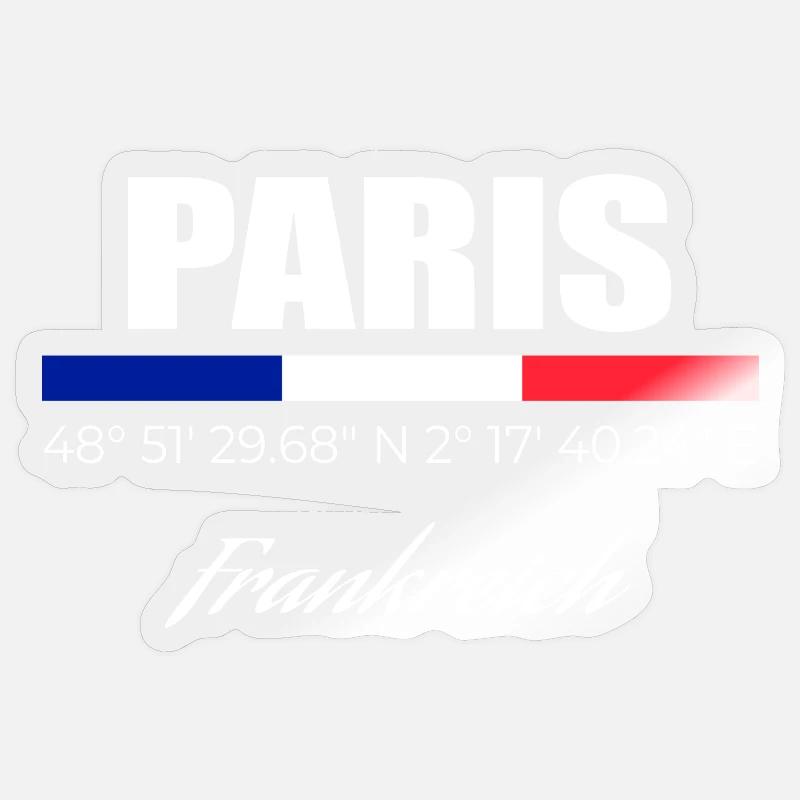 Paris - Sticker size S (10 x 10 cm) - transparent glossy