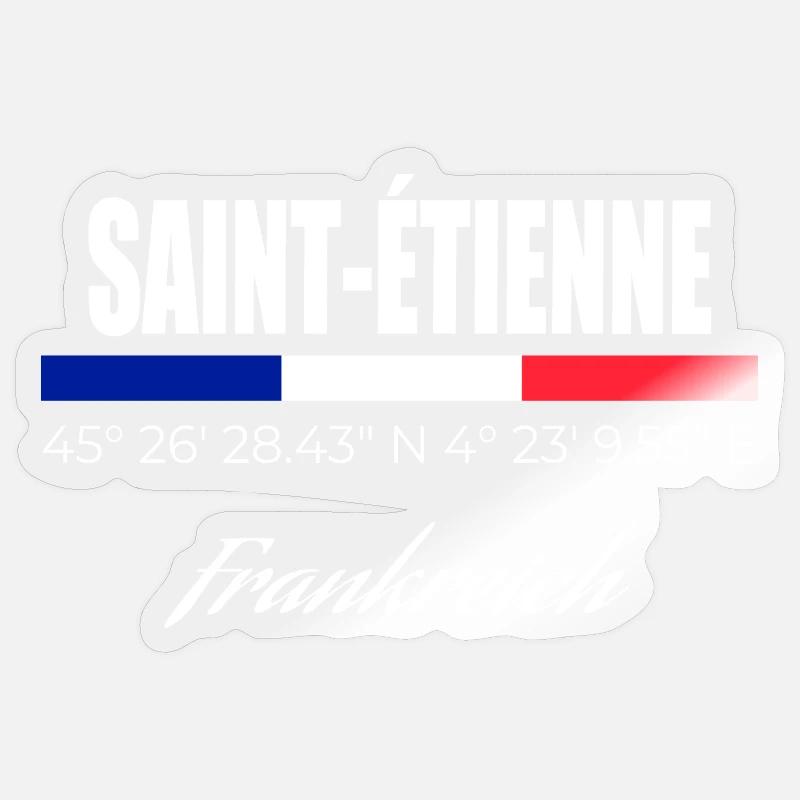 Saint-Etienne - Sticker size S (10 x 10 cm) - transparent glossy