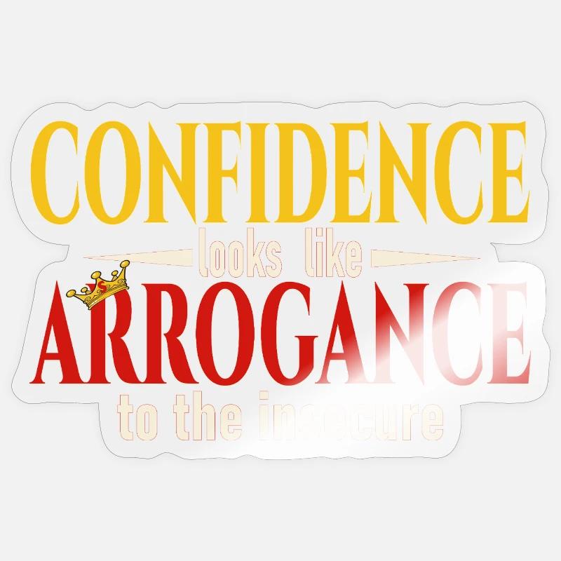 Confidence - Sticker size S (10 x 10 cm) - transparent glossy