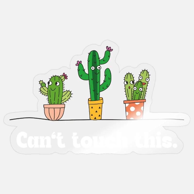 Can't touch this – Funny Cactus Saying Sticker size S (10 x 10 cm)