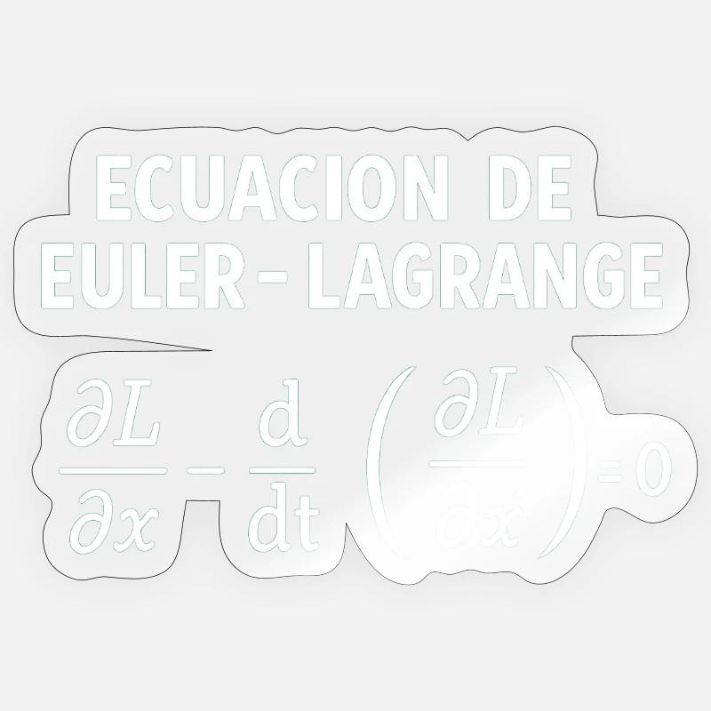 EC-EULER-LAGRANGE - Sticker size S (10 x 10 cm) - transparent glossy