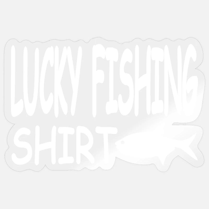Angling - Sticker size S (10 x 10 cm) - transparent glossy