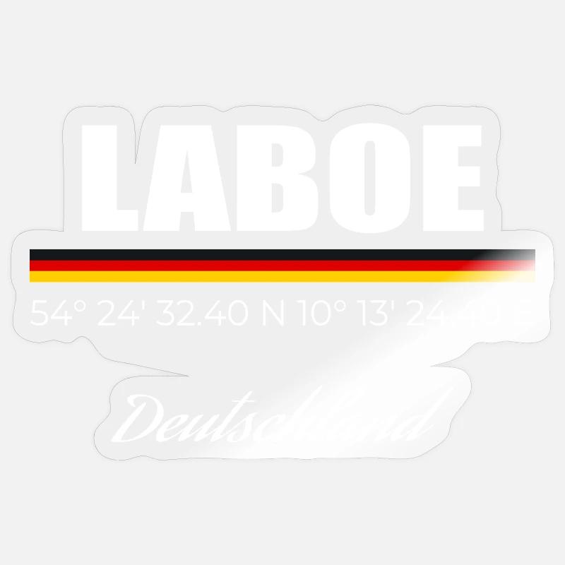 Laboe - Sticker size S (10 x 10 cm) - transparent glossy