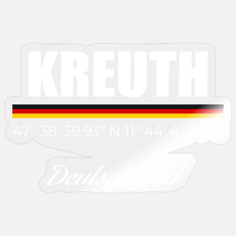 Kreuth - Sticker Größe S (10 x 10 cm) - Transparent glänzend