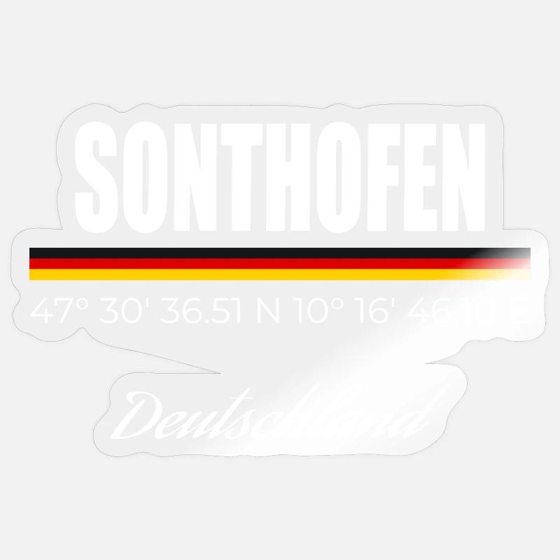 Sonthofen - Sticker Größe S (10 x 10 cm) - Transparent glänzend