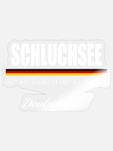 Schluchsee - Sticker Größe S (10 x 10 cm) - Transparent glänzend