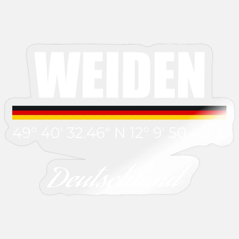 Weiden - Sticker Größe S (10 x 10 cm) - Transparent glänzend