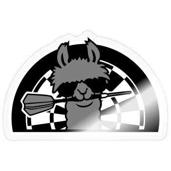 Lunettes de soleil Cool Lama Dart Dart Sweet - Sticker taille S (10 x 10 cm) - brillant transparent - Devant