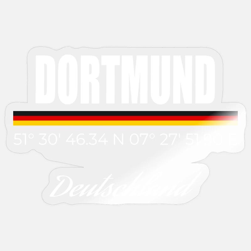 Dortmund - Sticker size S (10 x 10 cm) - transparent glossy