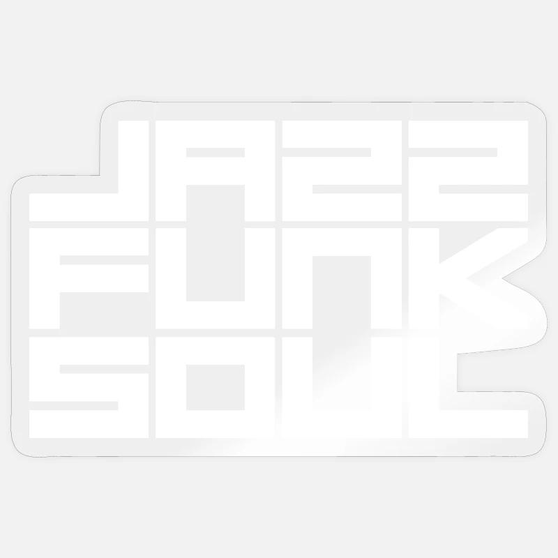 Monochrome Grid Geometric Pattern - Sticker size S (10 x 10 cm) - transparent glossy