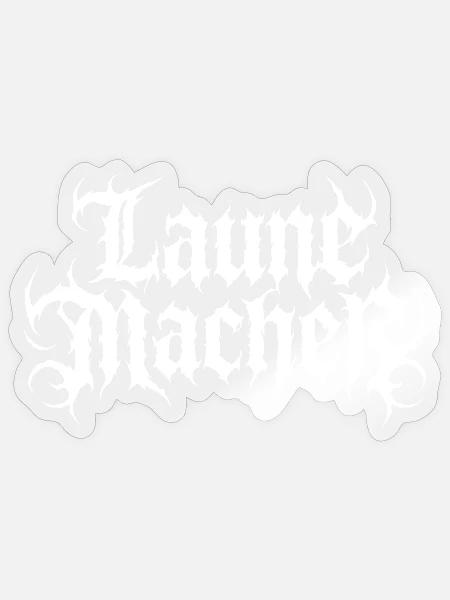 Laune Macher White Label - Sticker Größe S (10 x 10 cm) - Transparent glänzend