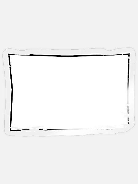 Eckiges Rahmen Comic-Design used look - Sticker Größe S (10 x 10 cm) - Transparent glänzend