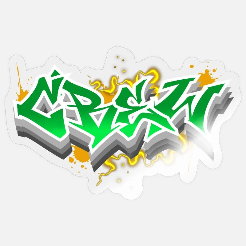 crew - Sticker size S (10 x 10 cm) - transparent glossy
